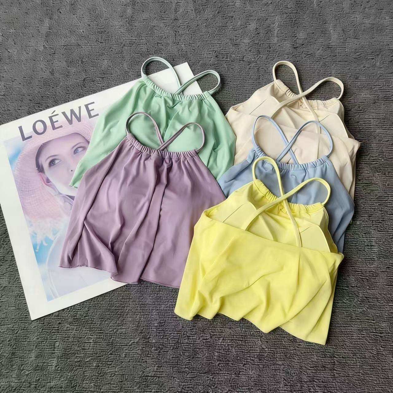 Yoga Mat - Mesh 2‑in‑1 Halter Sports Tank Top