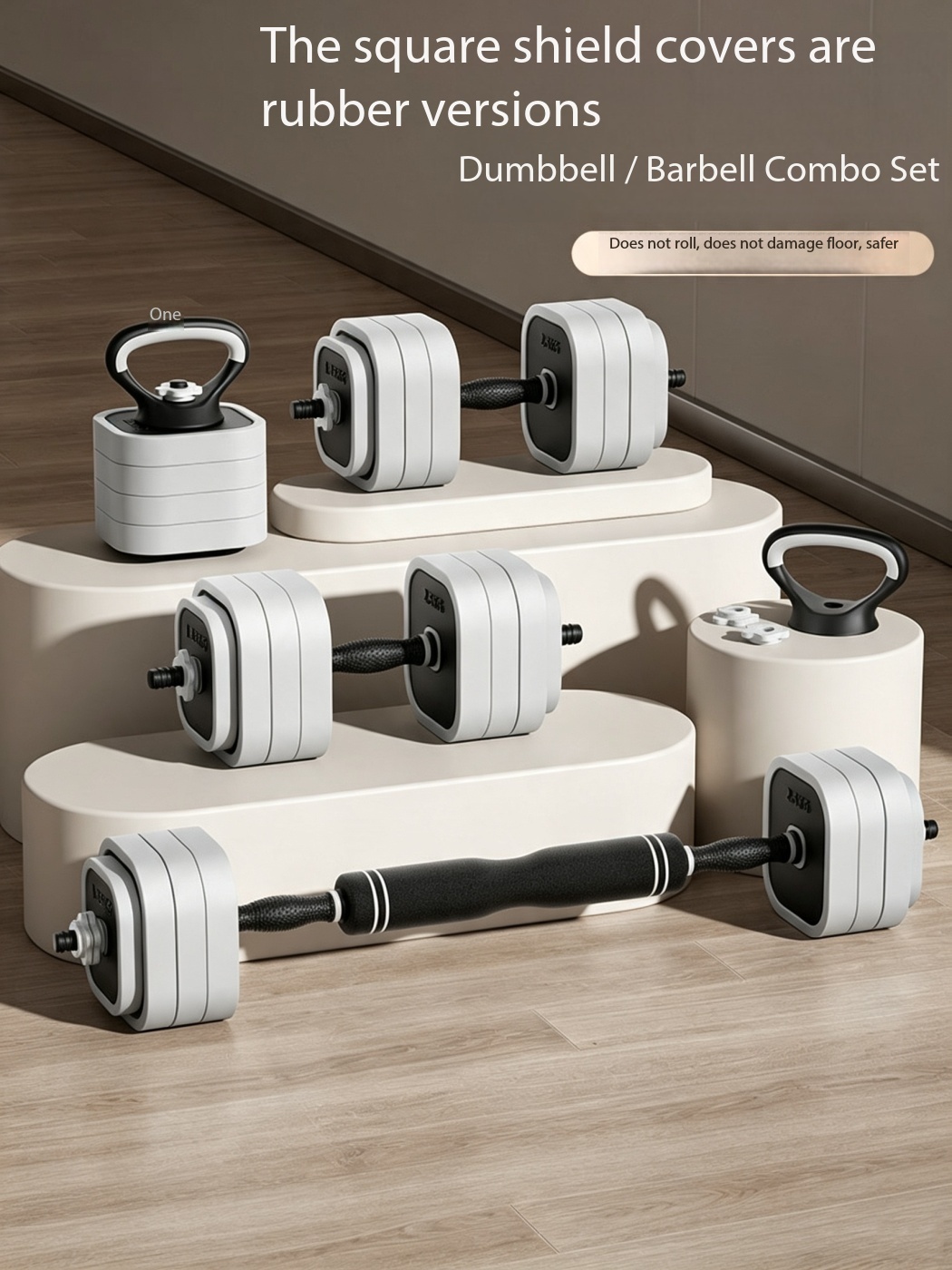 Adjustable 4 in 1 Home Gym Fit - Dumbbell Set review and price