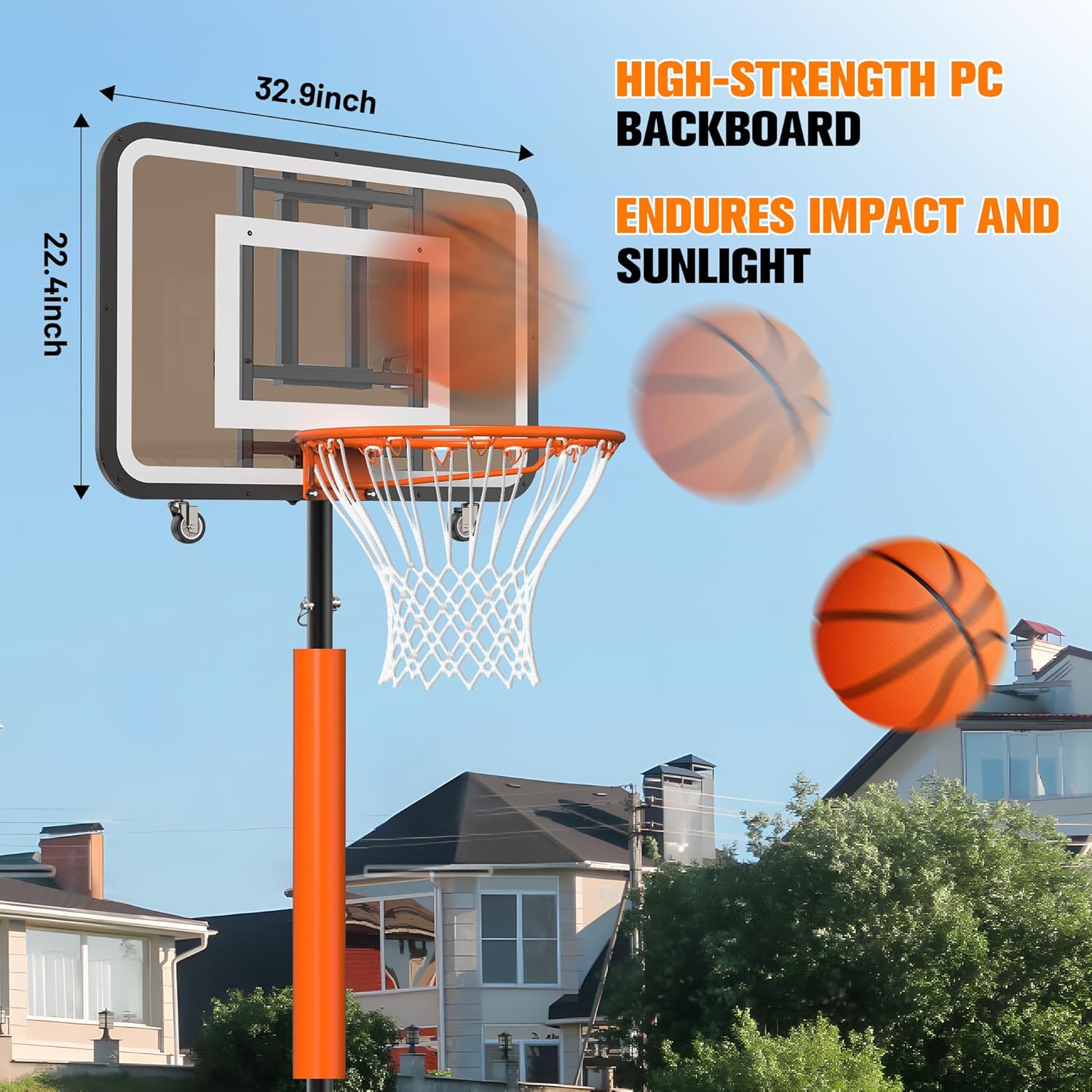 Adjustable Portable Basketball - Basketball Hoop review and price