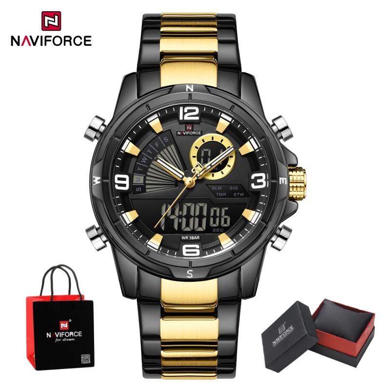 NAVIFORCE Men Dual Display Wat - Resistance Band review and price